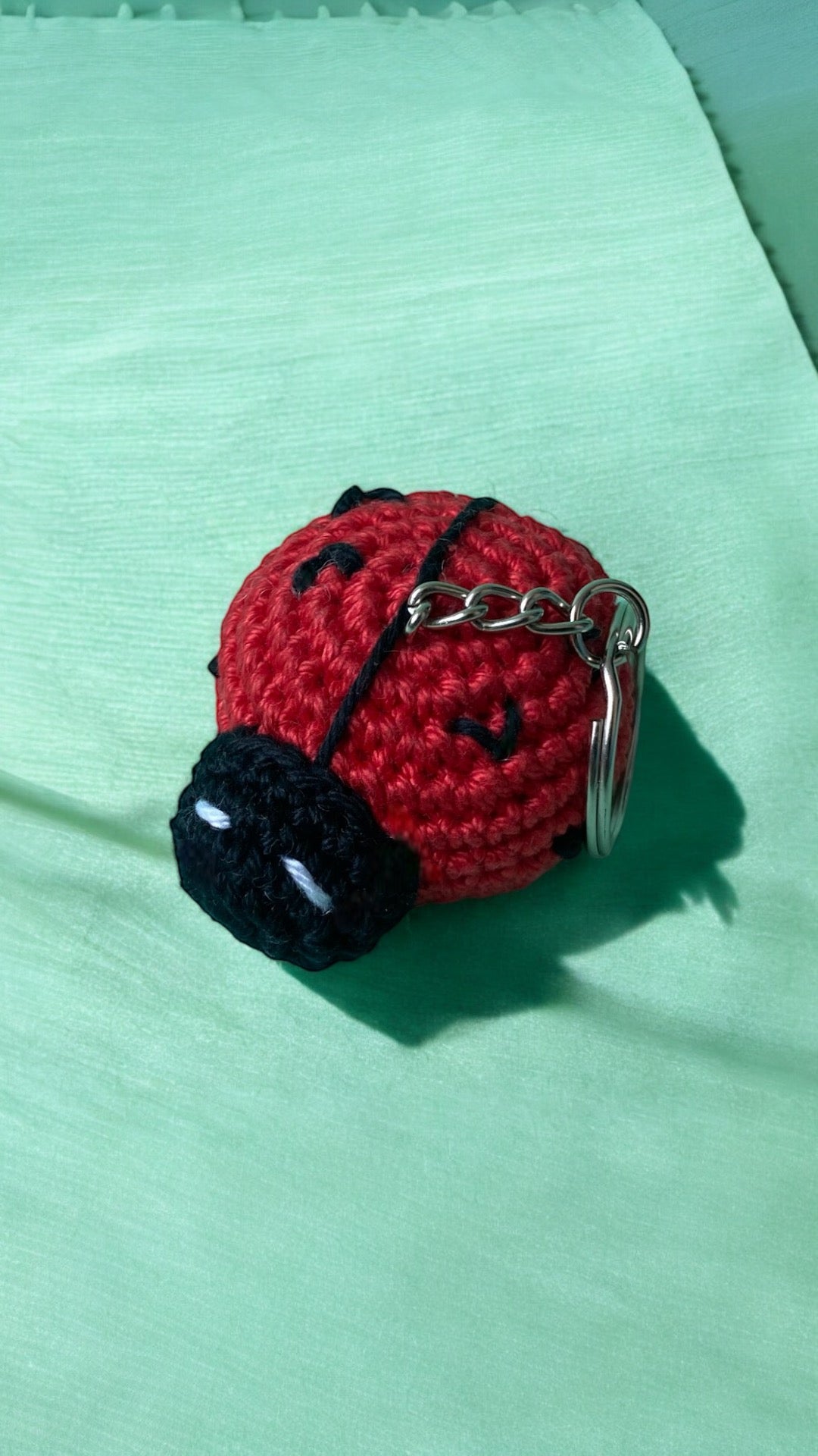 Porte-clés coccinelle