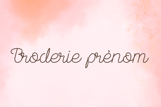 Broderie prénom